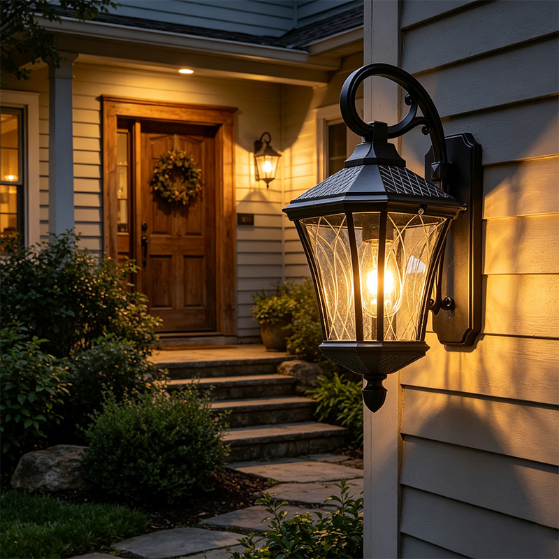 European-Style Aluminum Alloy Outdoor Wall Light IP65 Waterproof Corridor Wall Lamp Vintage Outdoor Decorative Wall Light