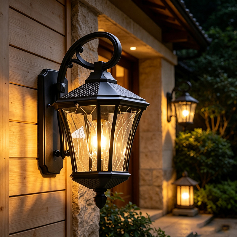 European-Style Aluminum Alloy Outdoor Wall Light IP65 Waterproof Corridor Wall Lamp Vintage Outdoor Decorative Wall Light