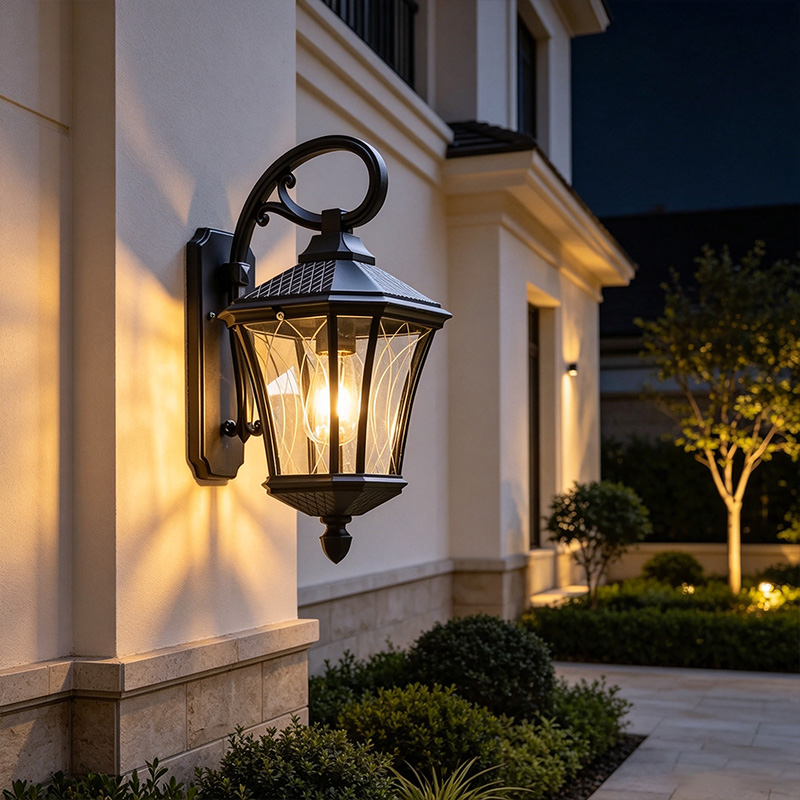 European-Style Aluminum Alloy Outdoor Wall Light IP65 Waterproof Corridor Wall Lamp Vintage Outdoor Decorative Wall Light