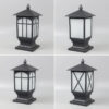 Antique Outdoor Fence Column Lamp