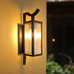 Decorative Wrought Iron Wall Lamps Outdoor Waterproof Garden Sconce Lighting
