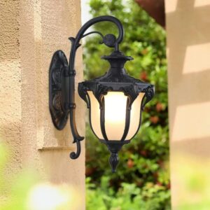 European-style wall lights for the outdoor courtyard balcony of the villa garden